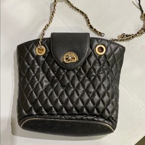 Black Quilted Women's Bag